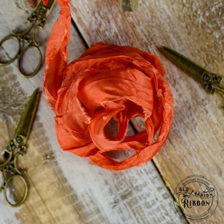 Old Fashion - wstążki w stylu vintage POMARAŃCZA