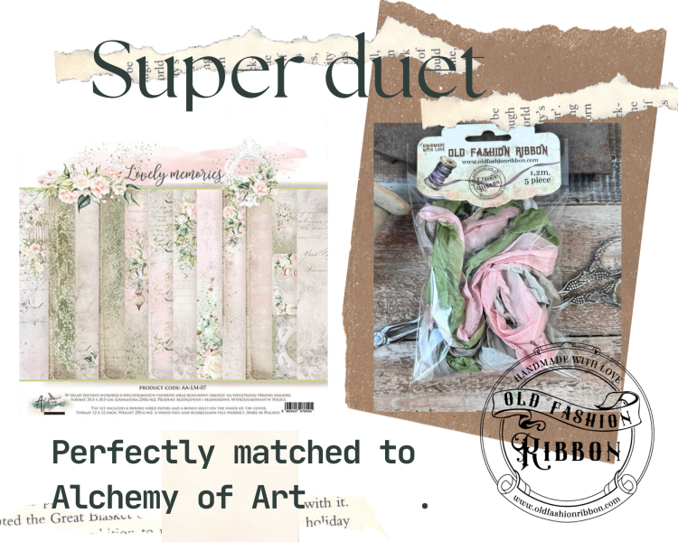 Old Fashion Ribbons 5 sztuk- LOVELY MEMORIES