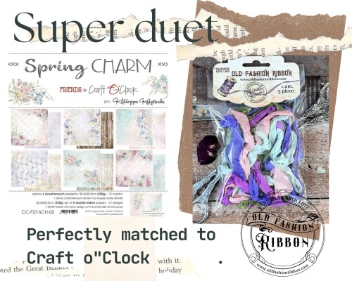 Old Fashion Ribbons 5 sztuk Craft o Clock