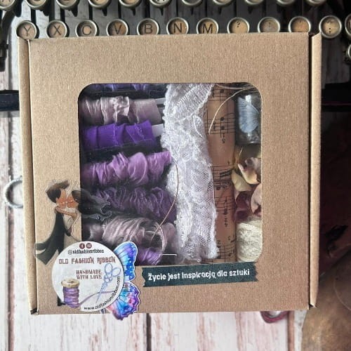 pudełko z gnieciuszkami - fiolet