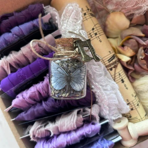 pudełko z gnieciuszkami - fiolet