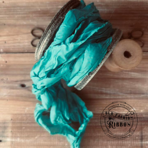 Old Fashion - wstążki w stylu vintage szmargd