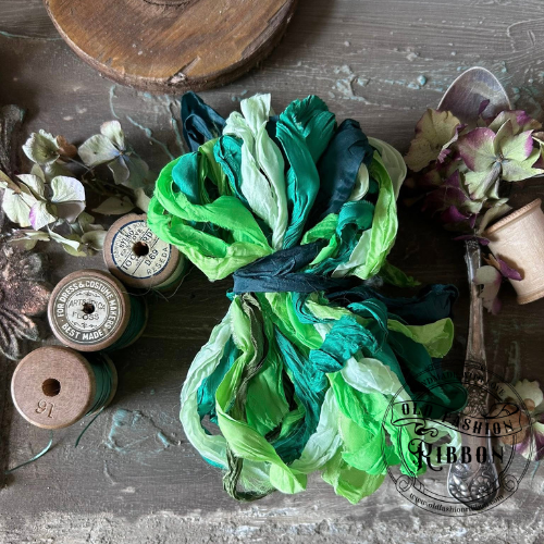 Old Fashion Ribbons –10 pcs- FOREST GARDEN