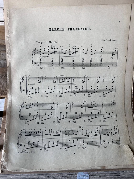 Zestaw starych nut - 25 kartek