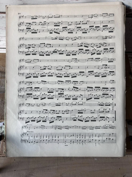 Zestaw starych nut - 25 kartek