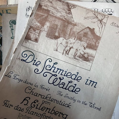 Zestaw starych nut - 25 kartek