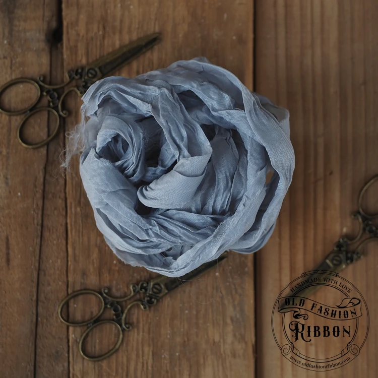 Old Fashion - wstążki w stylu vintage SZARA